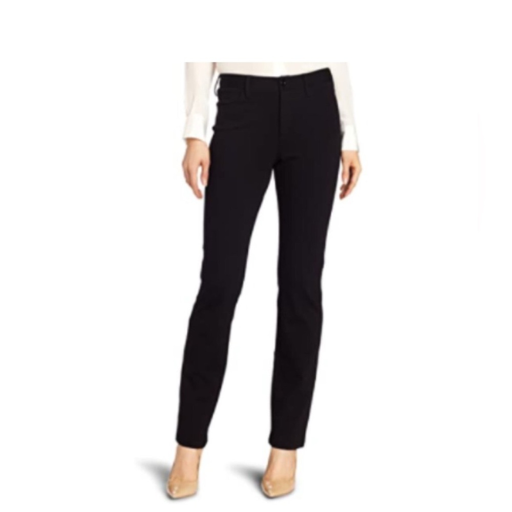 NWOT NYDJ Stretch Ponte Straight Samantha Slim Pants Gray Lift & Tuck Sz. 00P